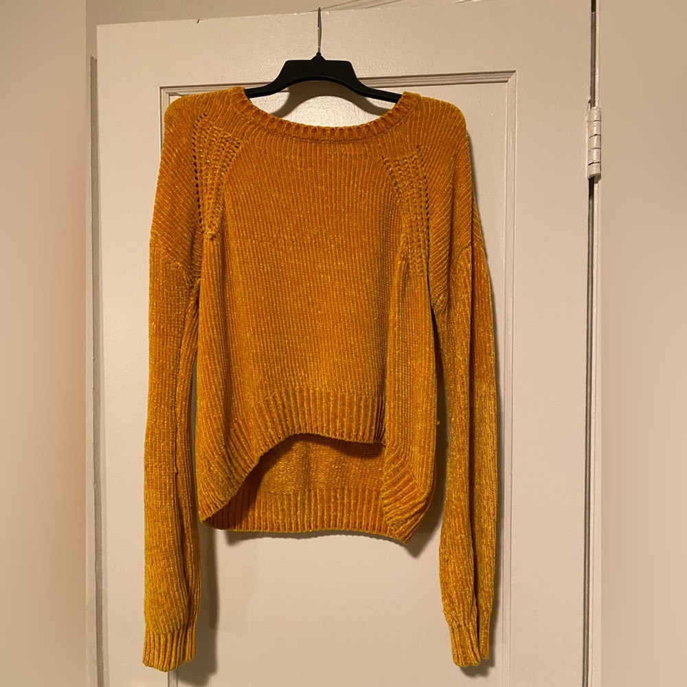 Charlotte Russe Golden Crew Neck Sweater